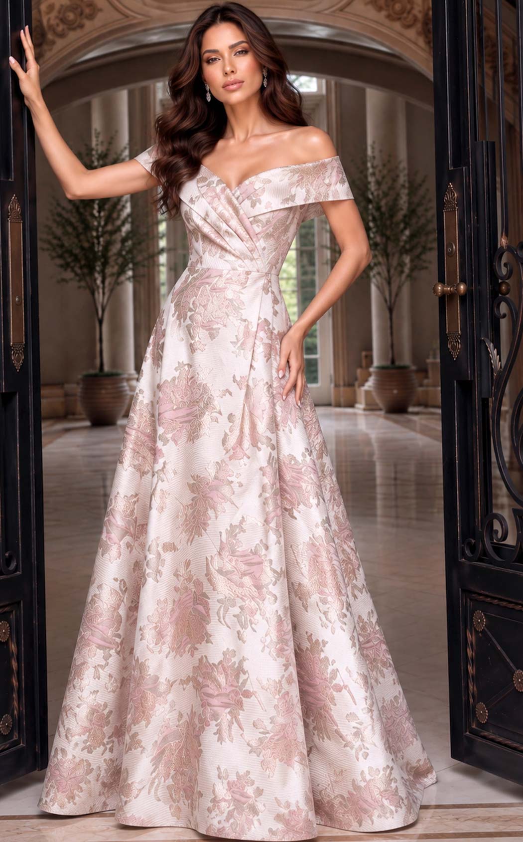 Jovani 55468 Blush-Multi
