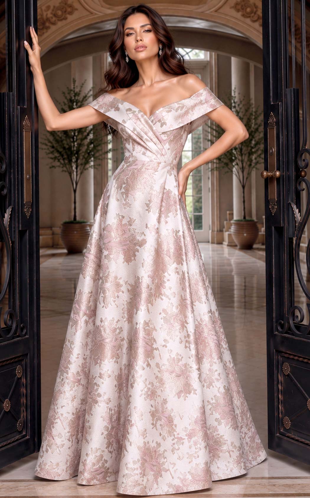 Jovani 55468 Blush-Multi
