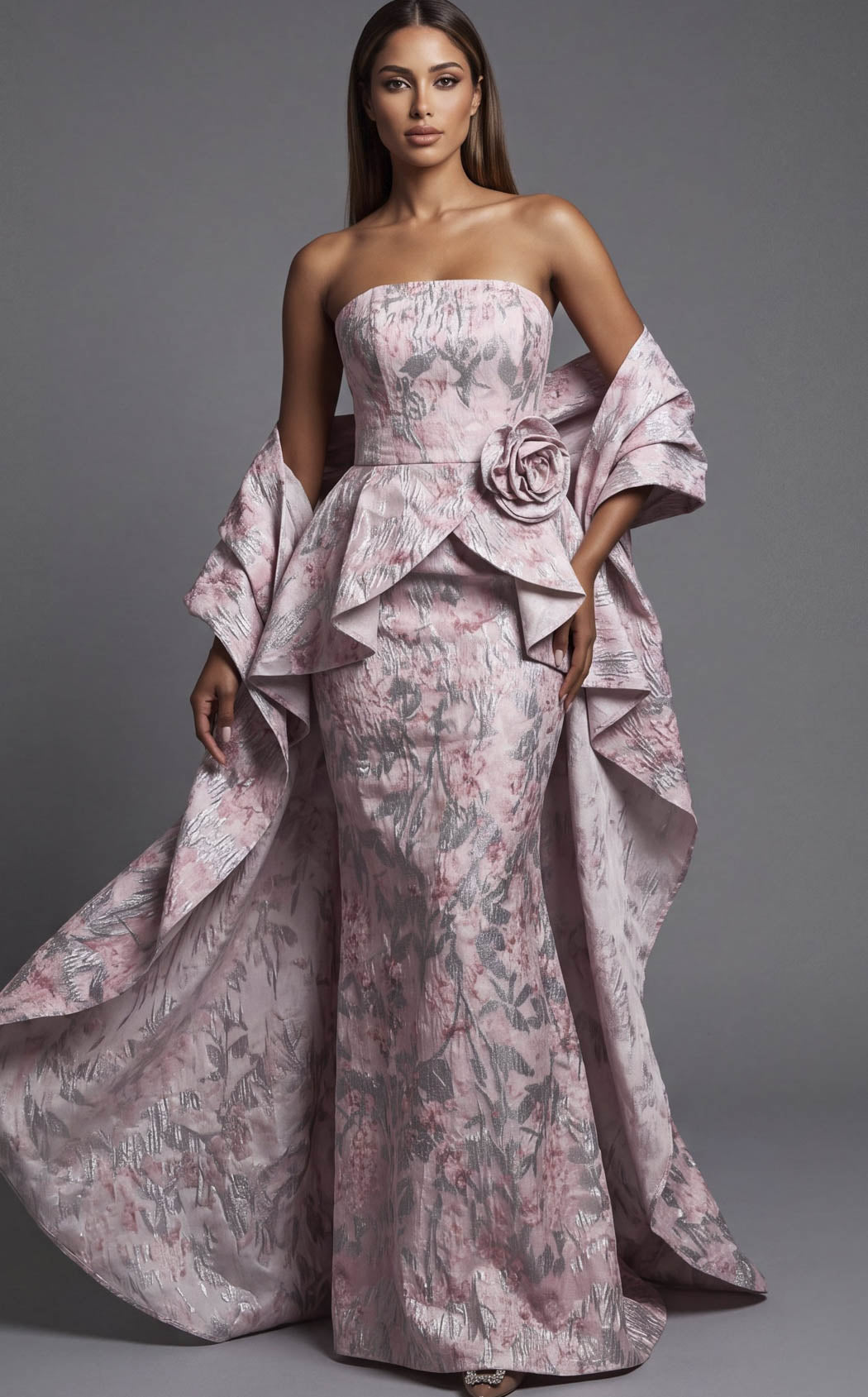 Jovani 55659 Pink-Multi