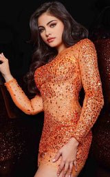 Jovani 7757 Neon-Orange