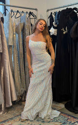 Jovani 05664 Iridescent-White