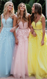 Juliet 224 Blush&Ice-Blue&Yellow
