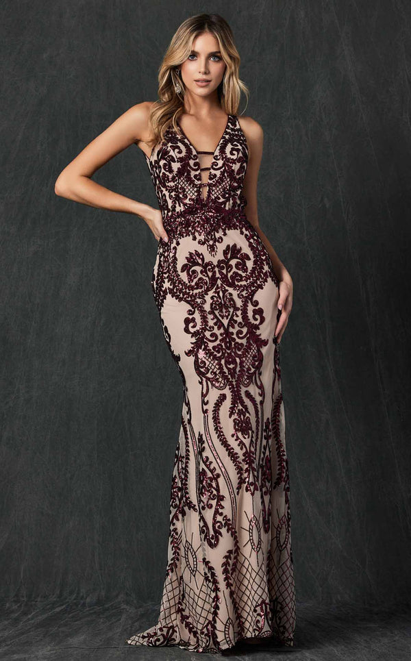 Juliet 243 Nude/Burgundy