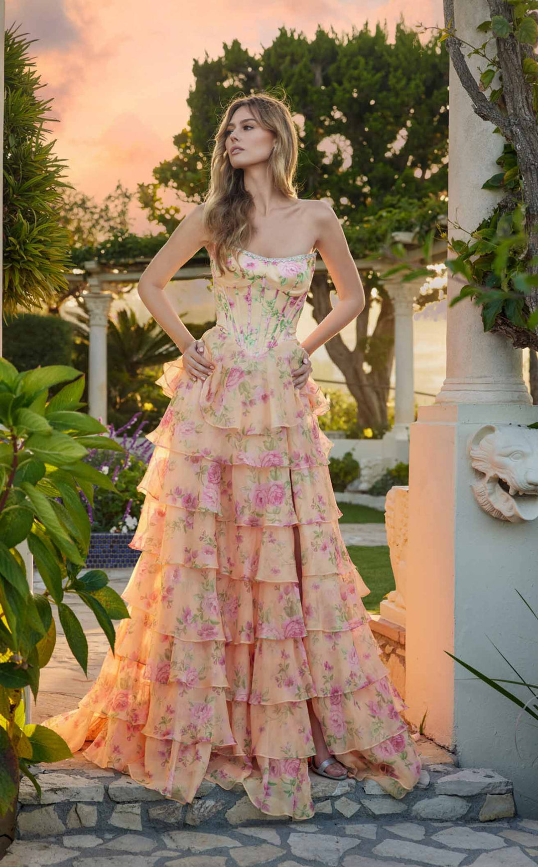 Juliet JT2739S Pastel Yellow Floral