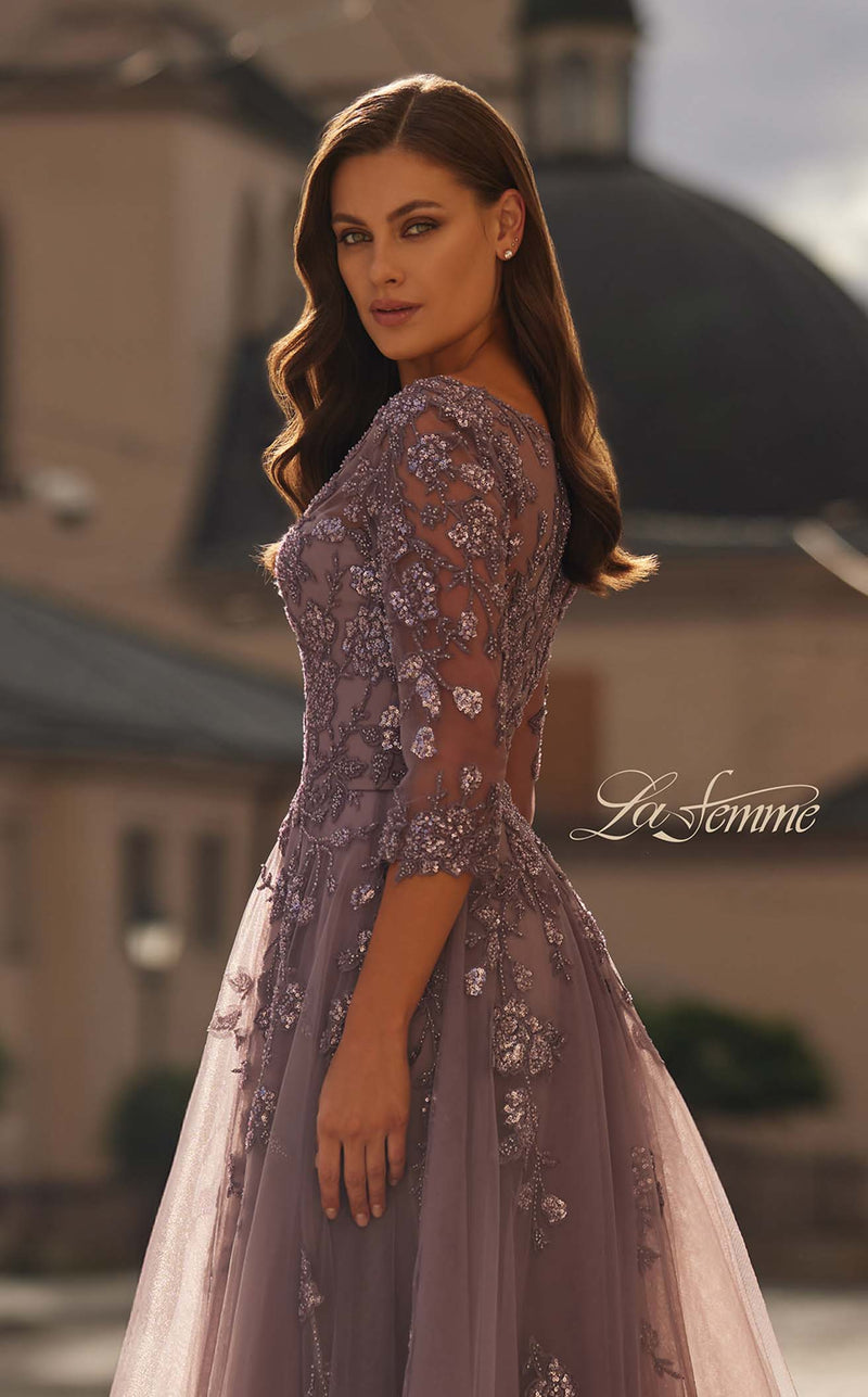 orchid evening dress Orchid Pink Print Gown Printed / XL
