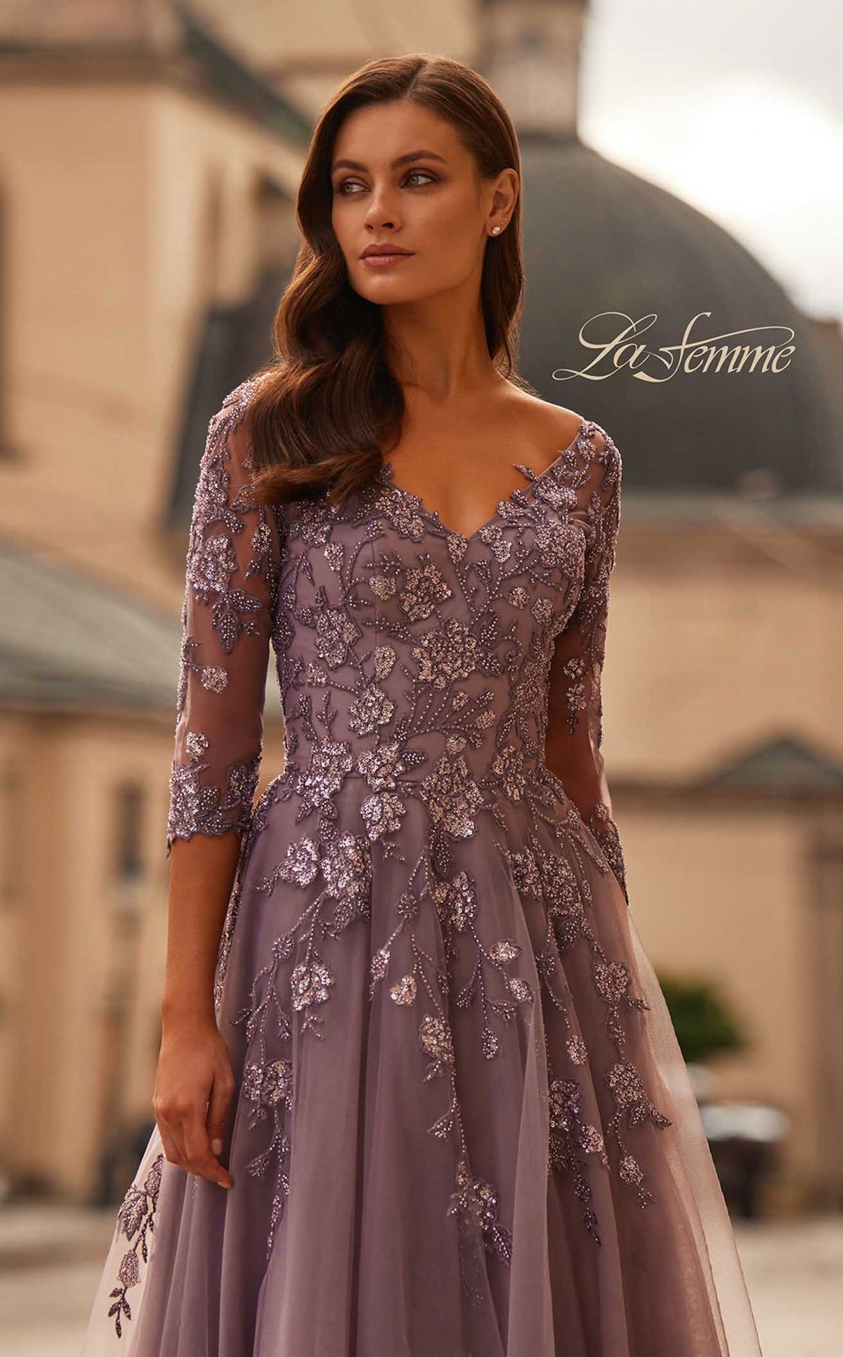 La Femme 32538 Prom Dress - Navy