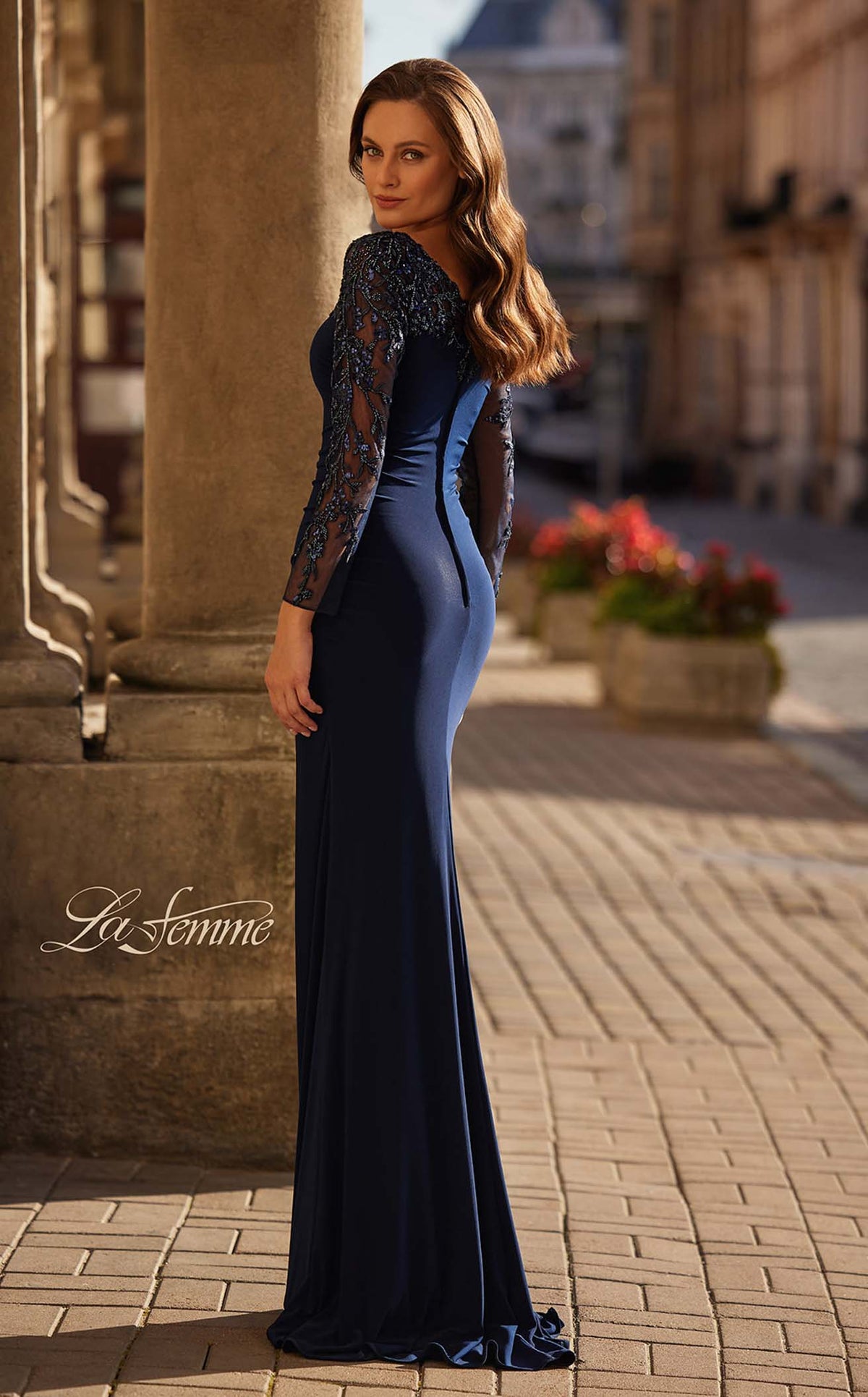 La Femme 32609 Prom Dress - Navy | NewYorkDress La Femme 32609 Prom Dress - Navy | NewYorkDress