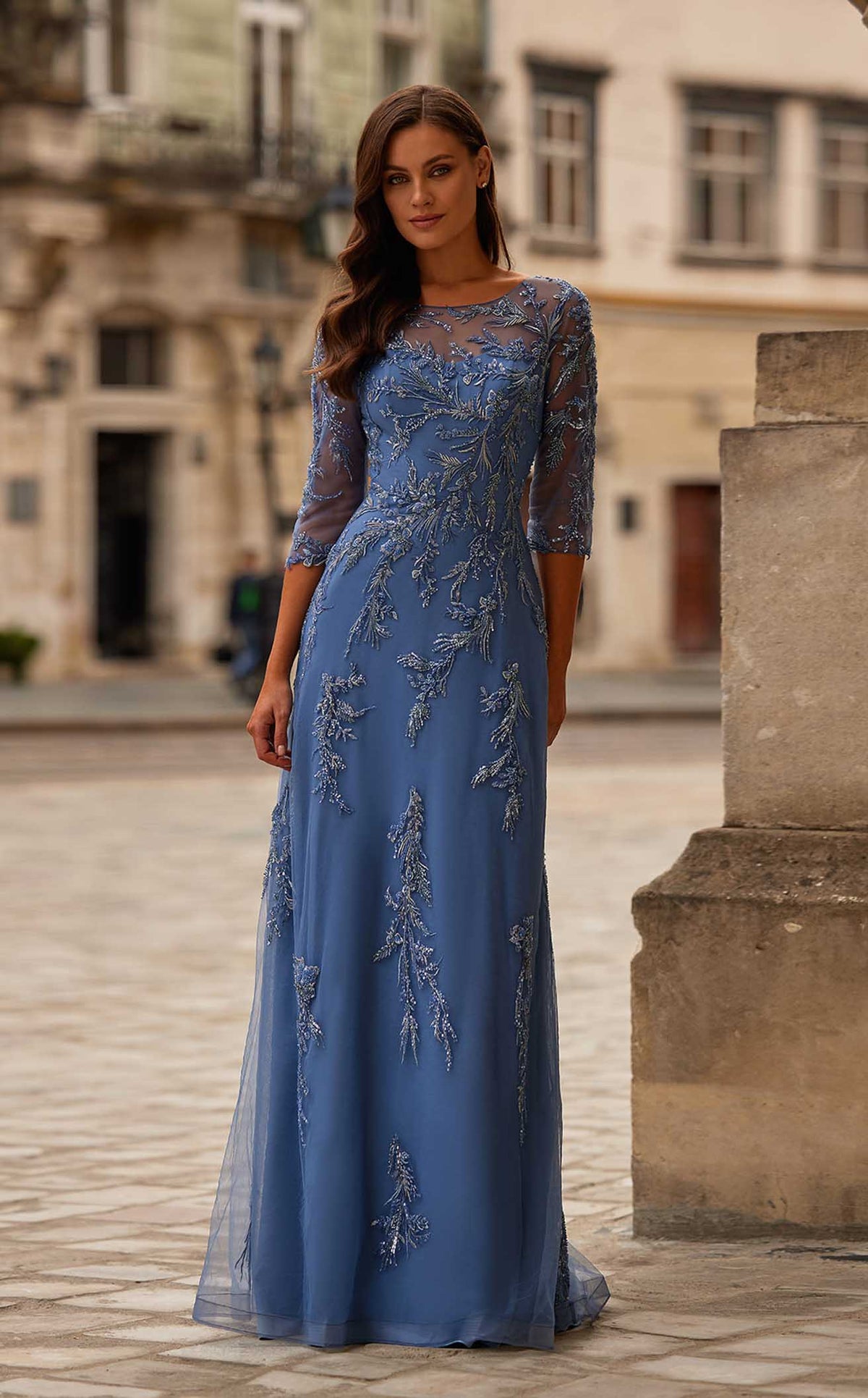 3/4 Sleeve Designer Dresses | Women's High End Gowns Online NewYorkDress 3/4 Sleeve Designer Dresses | Women's High End Gowns Online NewYorkDress