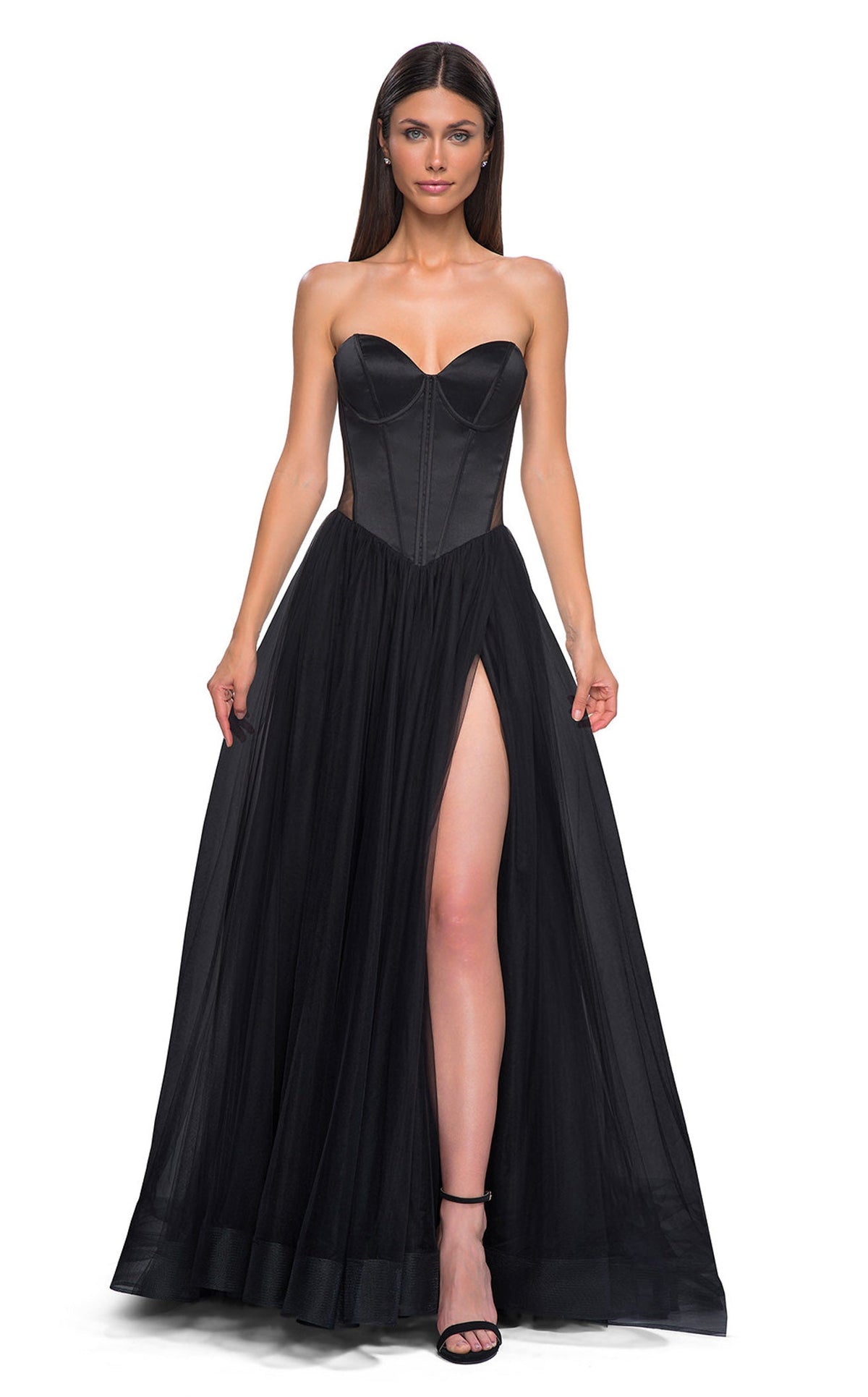 La Femme 32771 Women's Formal Evening & Wedding Guest Dress - Black