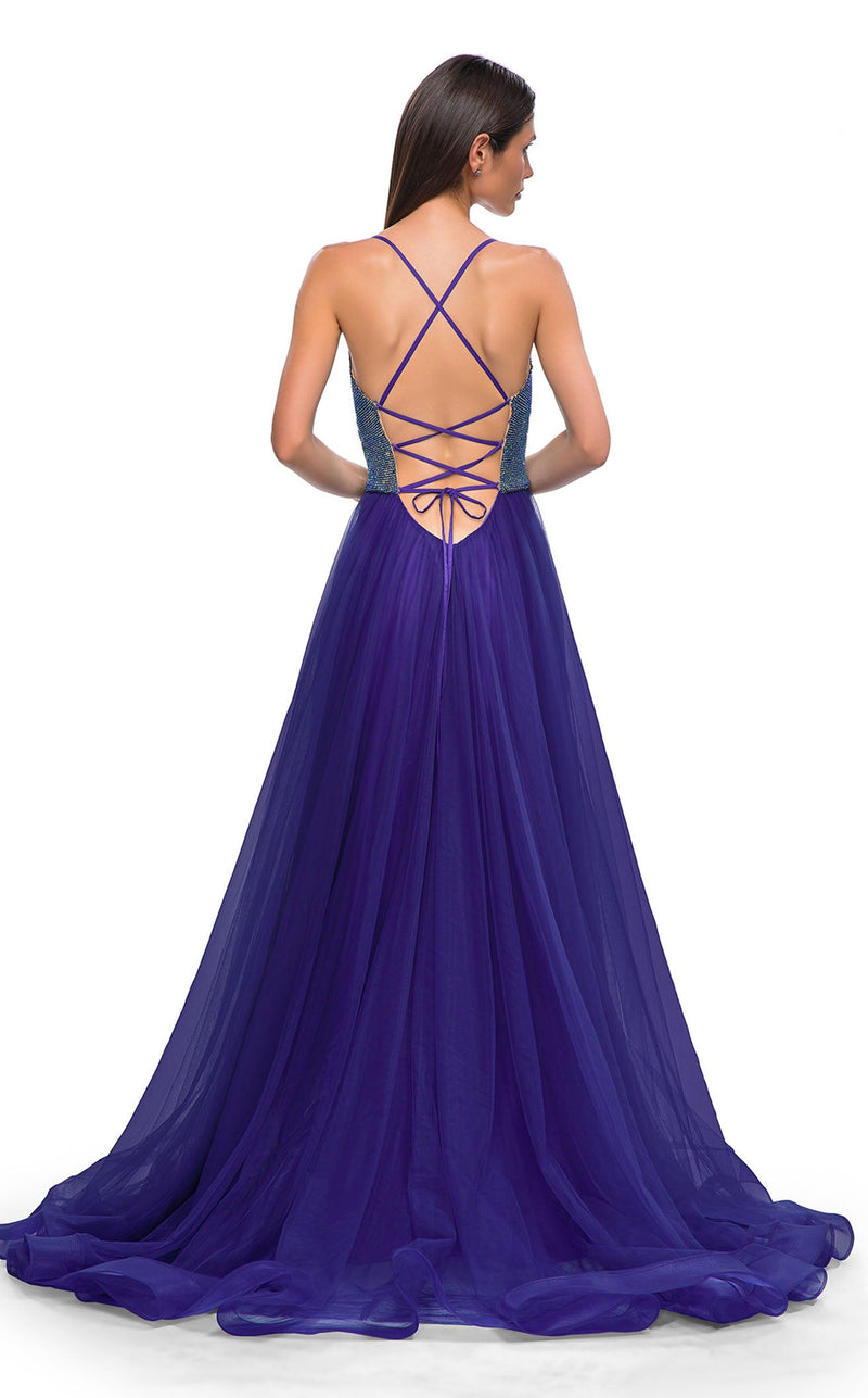 La Femme 32838 Prom Dress - Indigo | NewYorkDress La Femme 32838 Prom Dress - Indigo | NewYorkDress