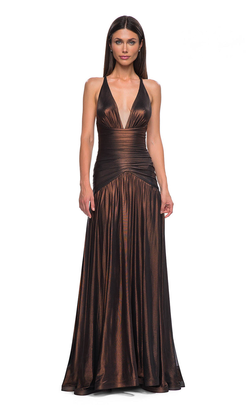 La Femme 32887 Prom Dress - Bronze | NewYorkDress La Femme 32887 Prom Dress - Bronze | NewYorkDress