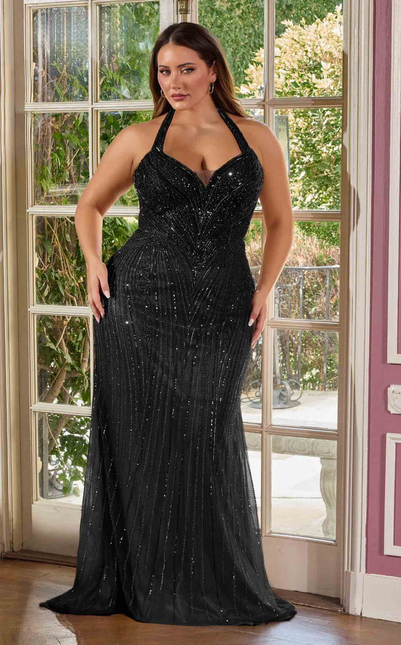 mavimoon Occasion Dress ブラック Ladivine CC416C Dress | NewYorkDress.com