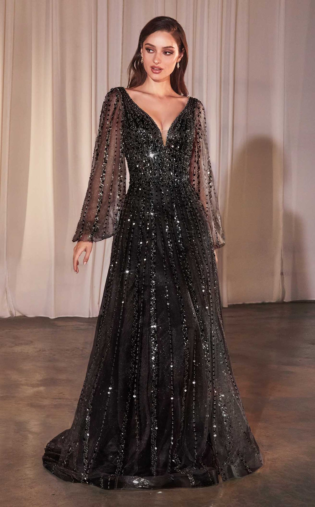 deres 9th draping dress noir サイズ2 LaDivine CD0240 Dress | NewYorkDress.com