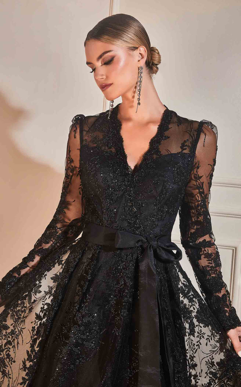Formal Black Dress Long Sleeve Dark Gown Sequin Prom Dress Ball Gown With Long Sleeves Sparkly Formal Black Dress Long Sleeve Dark Gown Sequin Prom Dress Ball Gown With Long Sleeves Sparkly
