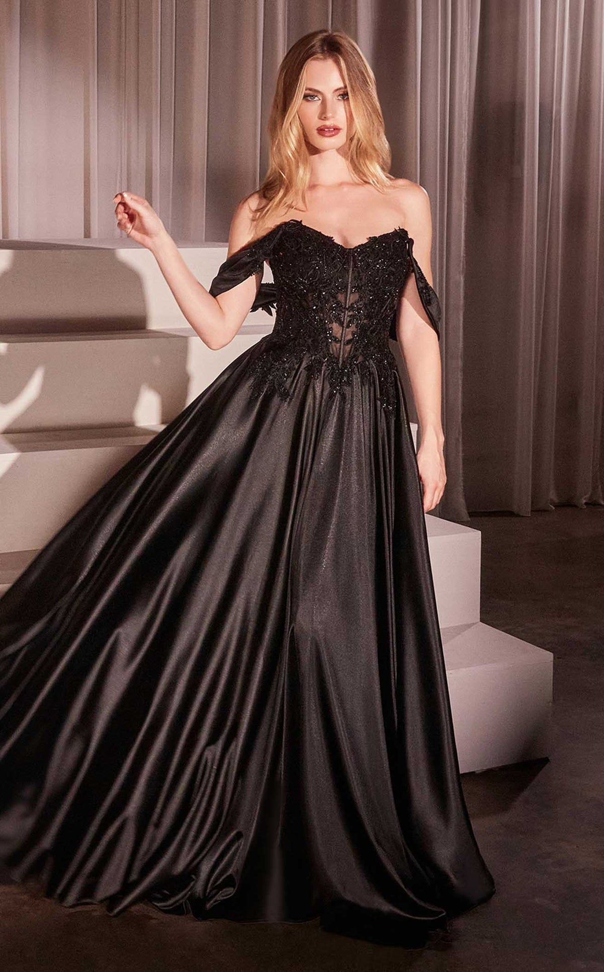 Ladivine CDS525 Prom Dress - Black | NewYorkDress Ladivine CDS525 Prom Dress - Black | NewYorkDress