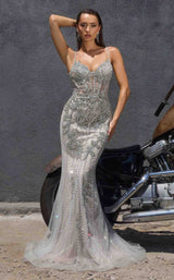 Ladivine CR383 Silver/Nude