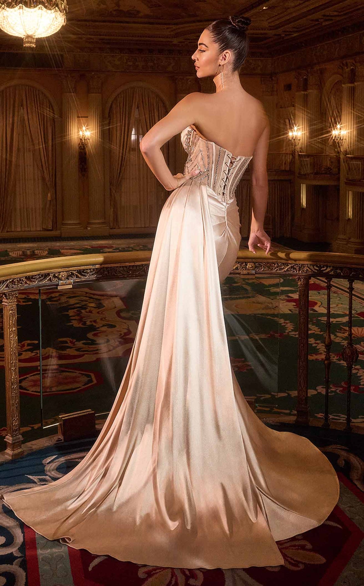 Ladivine KV1131 Prom Dress - Sage