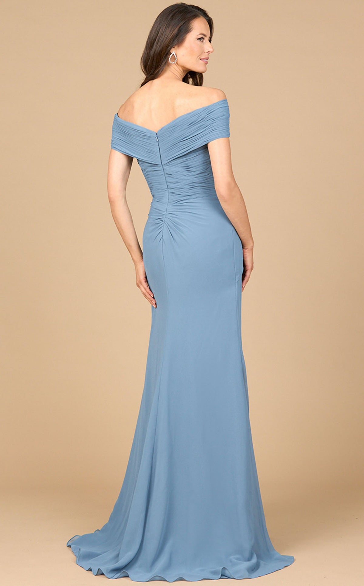 lara formal dresses 28912 Dress Azazie Square A-Line Midi a breathtaking A Color:Denim Medium Blue attribute:material:tulle