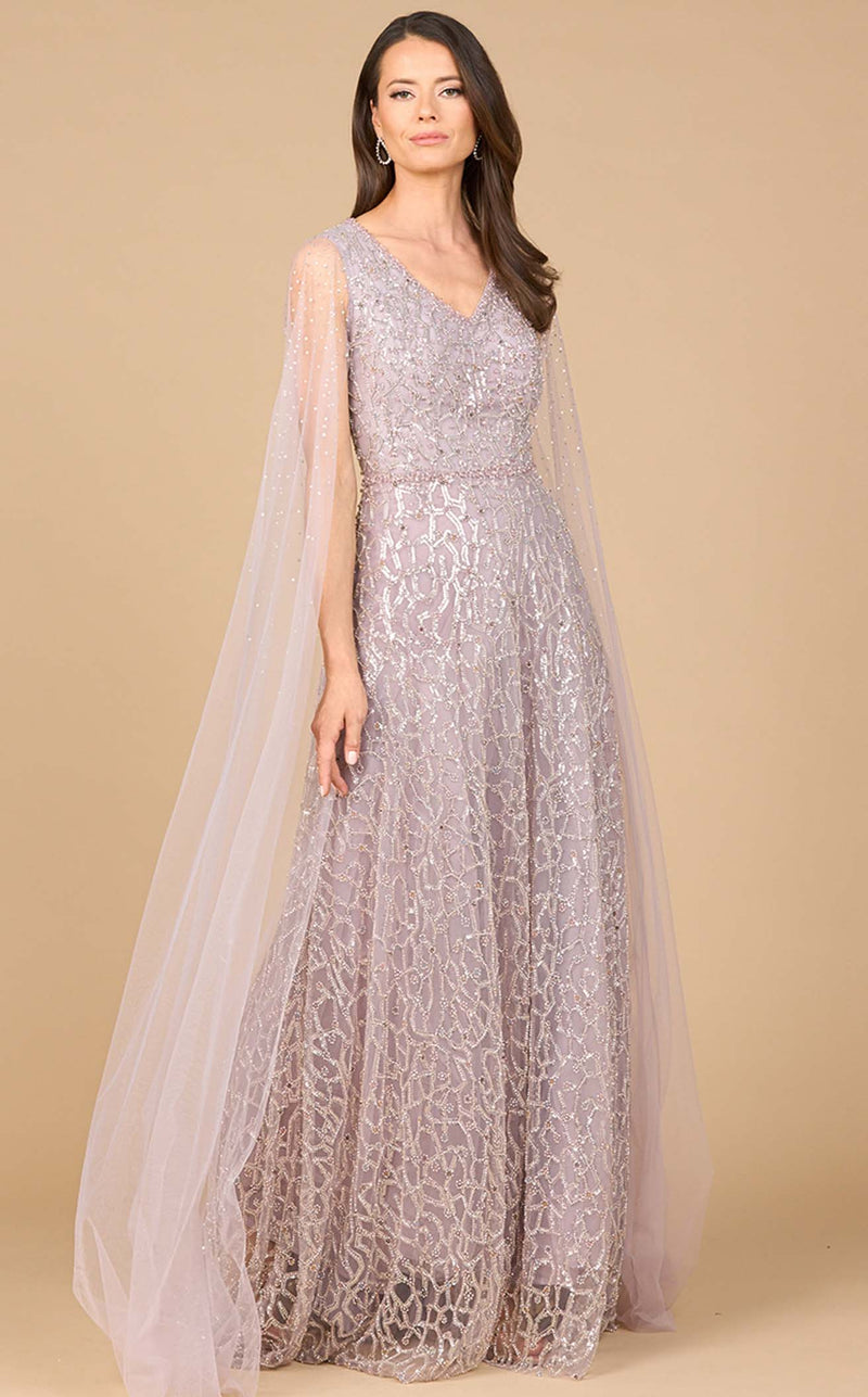 Lara 28944 Women's Formal Evening & Wedding Guest Dress - Dusty Purple