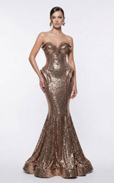 MNM Couture 2263B Brown