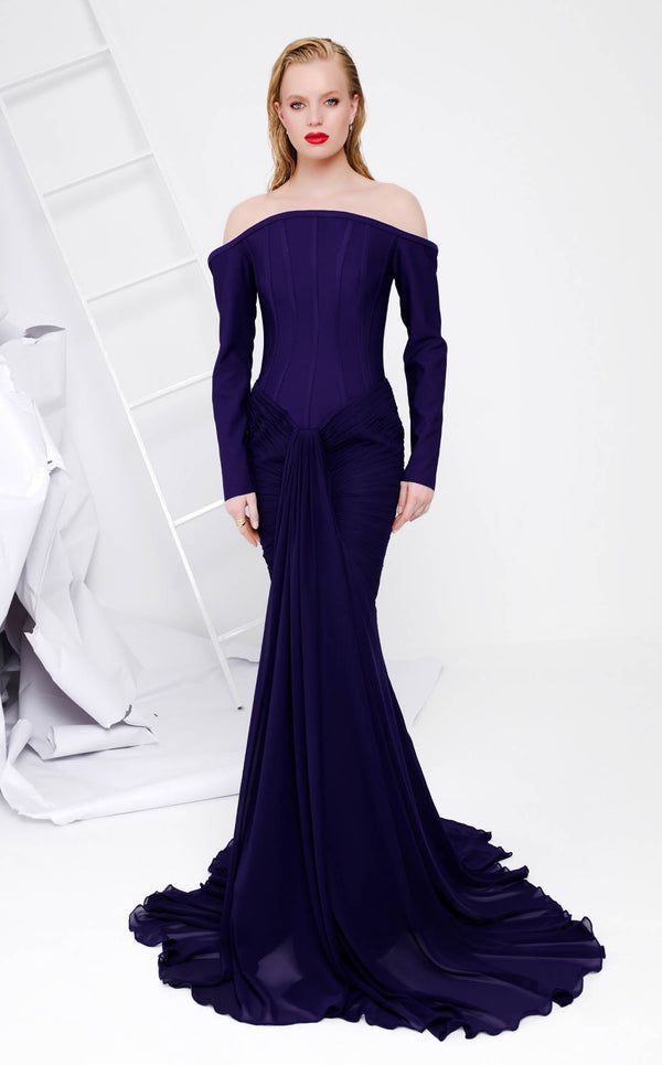 MNM Couture B1112 Blue