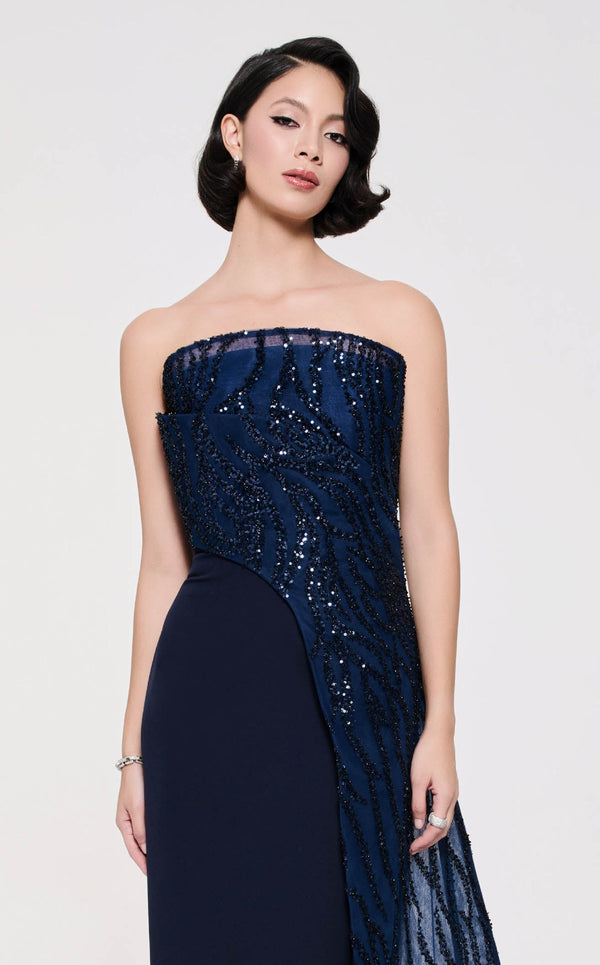 MNM Couture B1116 Navy