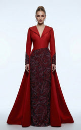 MNM Couture B1177 Red-Navy