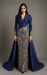 MNM Couture B1177 Navy/Petrol