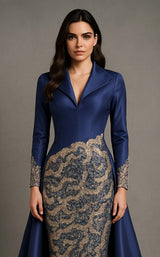 MNM Couture B1177 Navy/Petrol