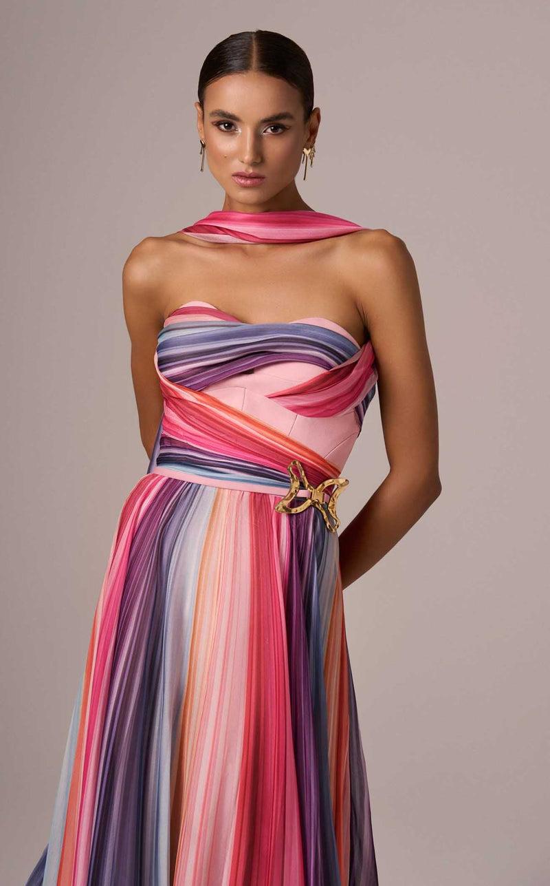 MNM Couture E0080 Multi Color