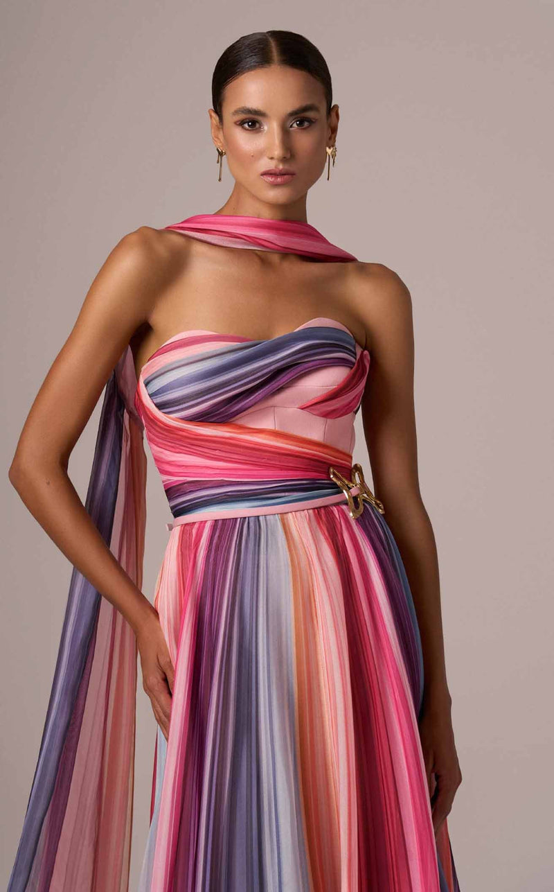 MNM Couture E0080 Multi Color