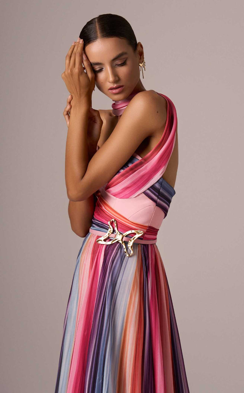 MNM Couture E0080 Multi Color