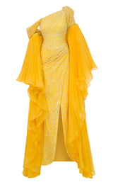 MNM Couture F02816A Yellow