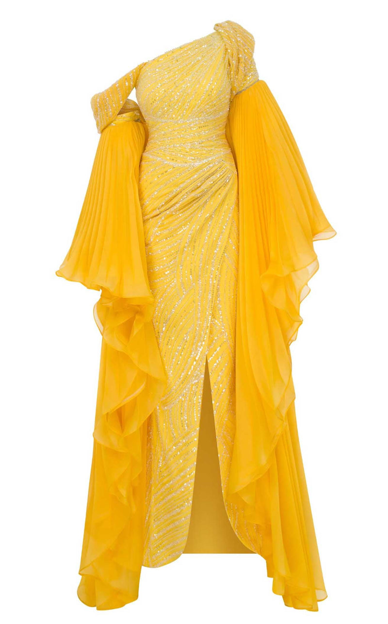 MNM Couture F02816A Yellow