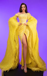 MNM Couture F02816 Yellow