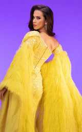MNM Couture F02816 Yellow
