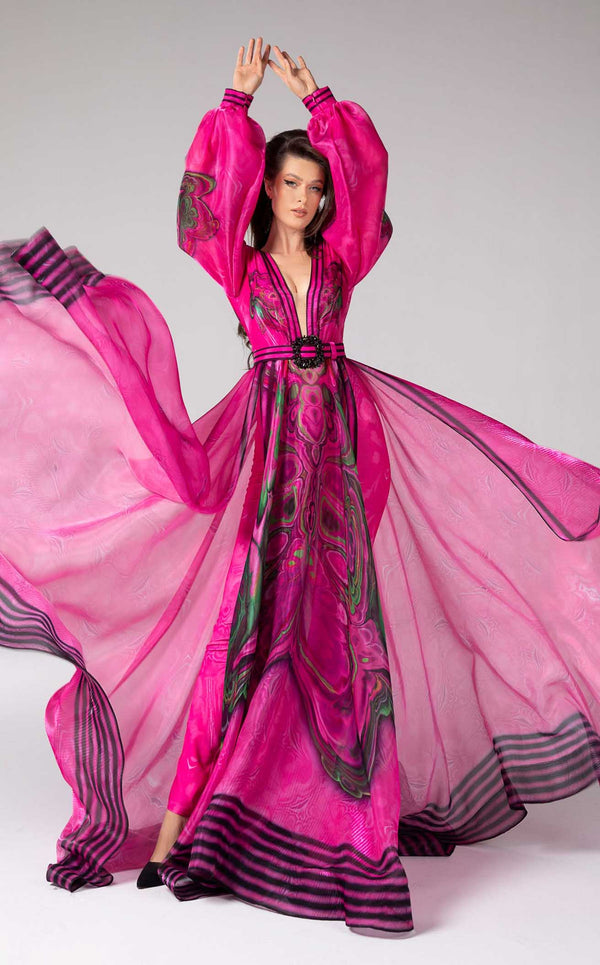 MNM Couture F02839 Fuchsia
