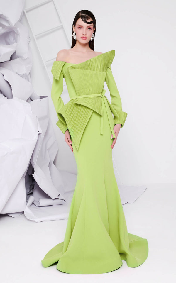 MNM Couture F02846 Olive