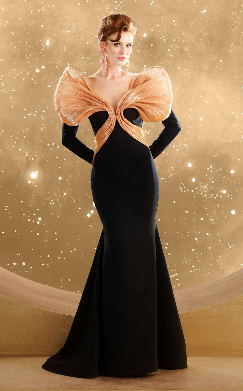 MNM Couture F02849 Black-Beige