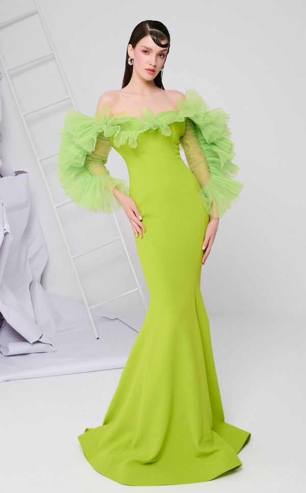 MNM Couture F02850 Olive