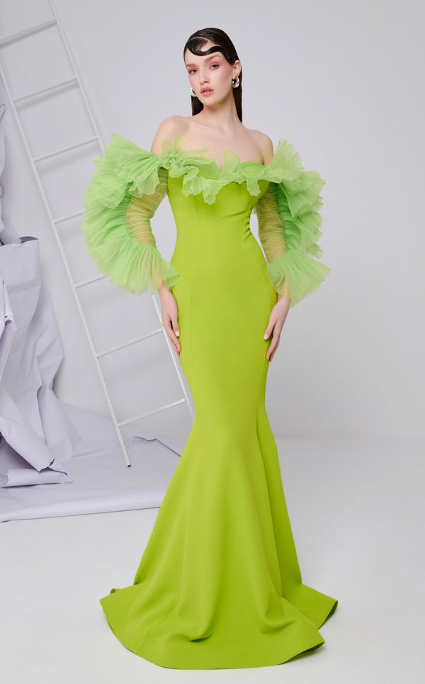 MNM Couture F02850 Olive