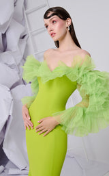 MNM Couture F02850 Olive