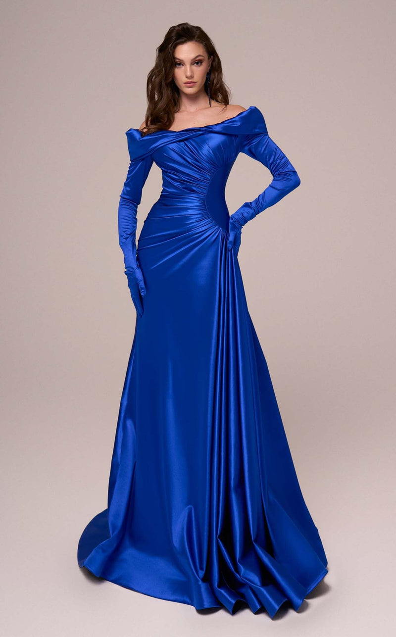 MNM Couture F02851 Royal Blue