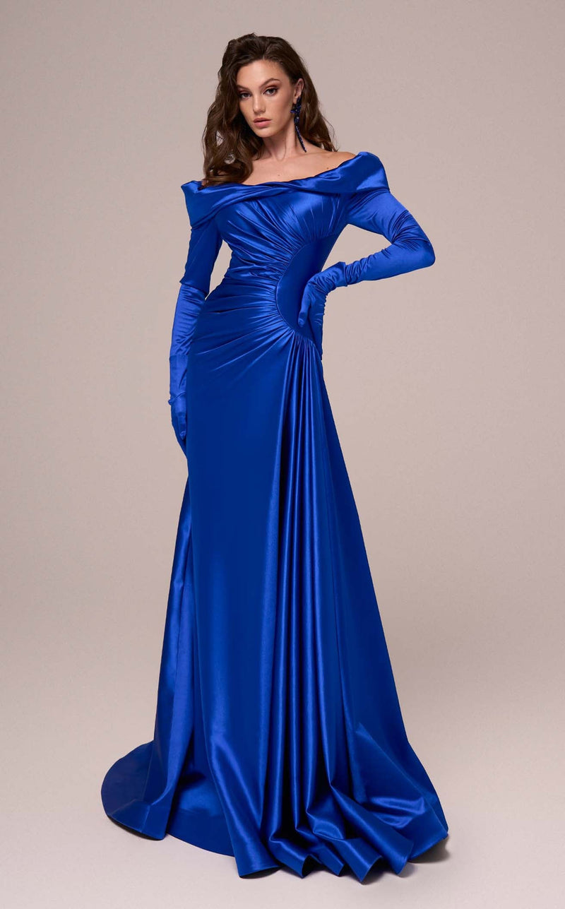MNM Couture F02851 Royal Blue