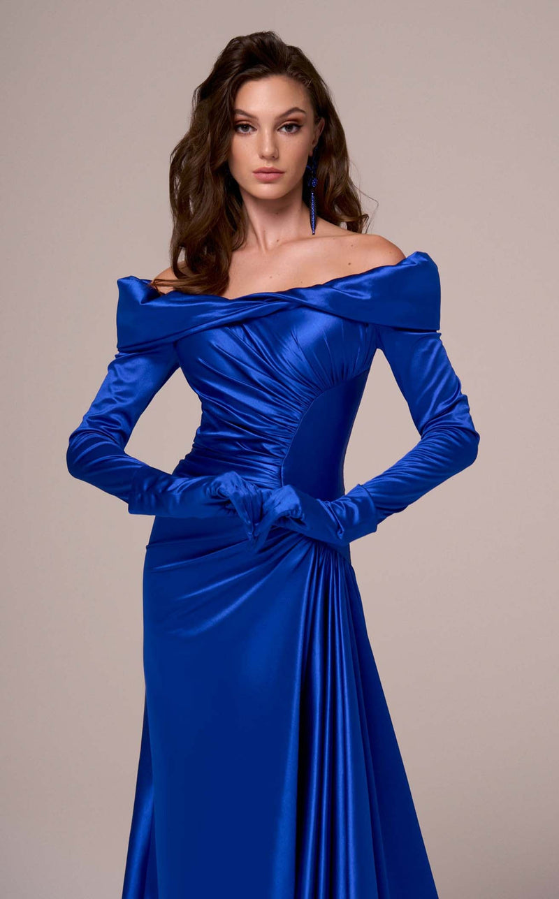 MNM Couture F02851 Royal Blue