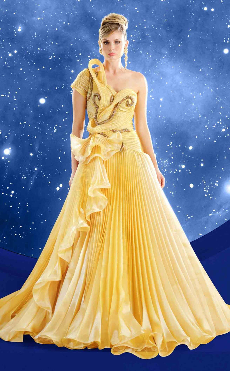 MNM Couture F02856 Yellow