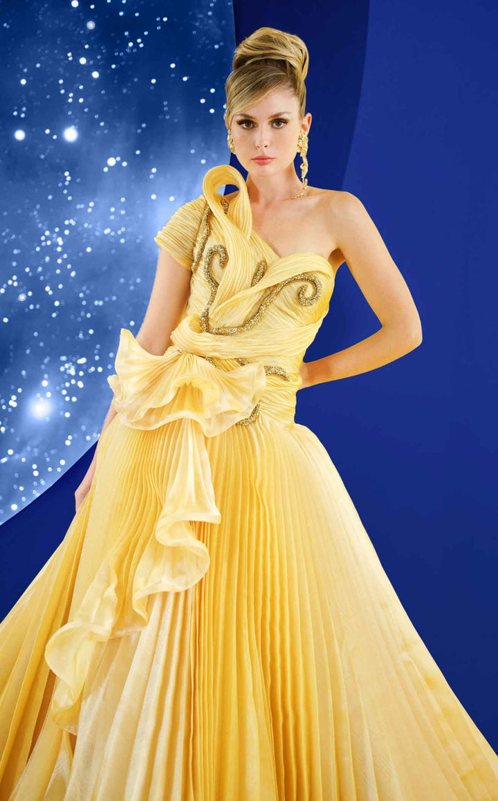 MNM Couture F02856 Yellow