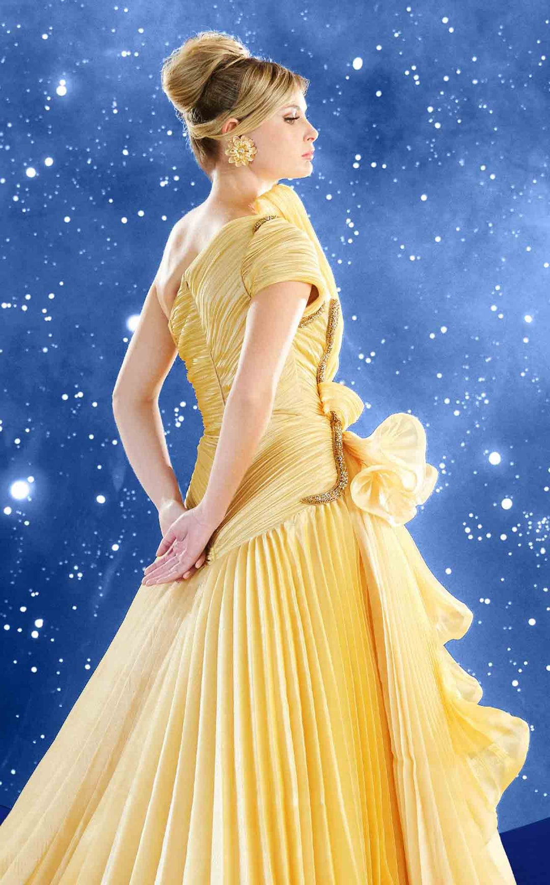 MNM Couture F02856 Yellow
