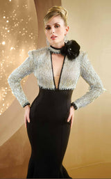 MNM Couture F02859 Black/Silver