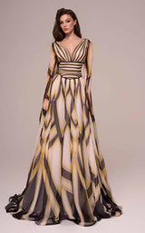 MNM Couture F02862 Black/Yellow